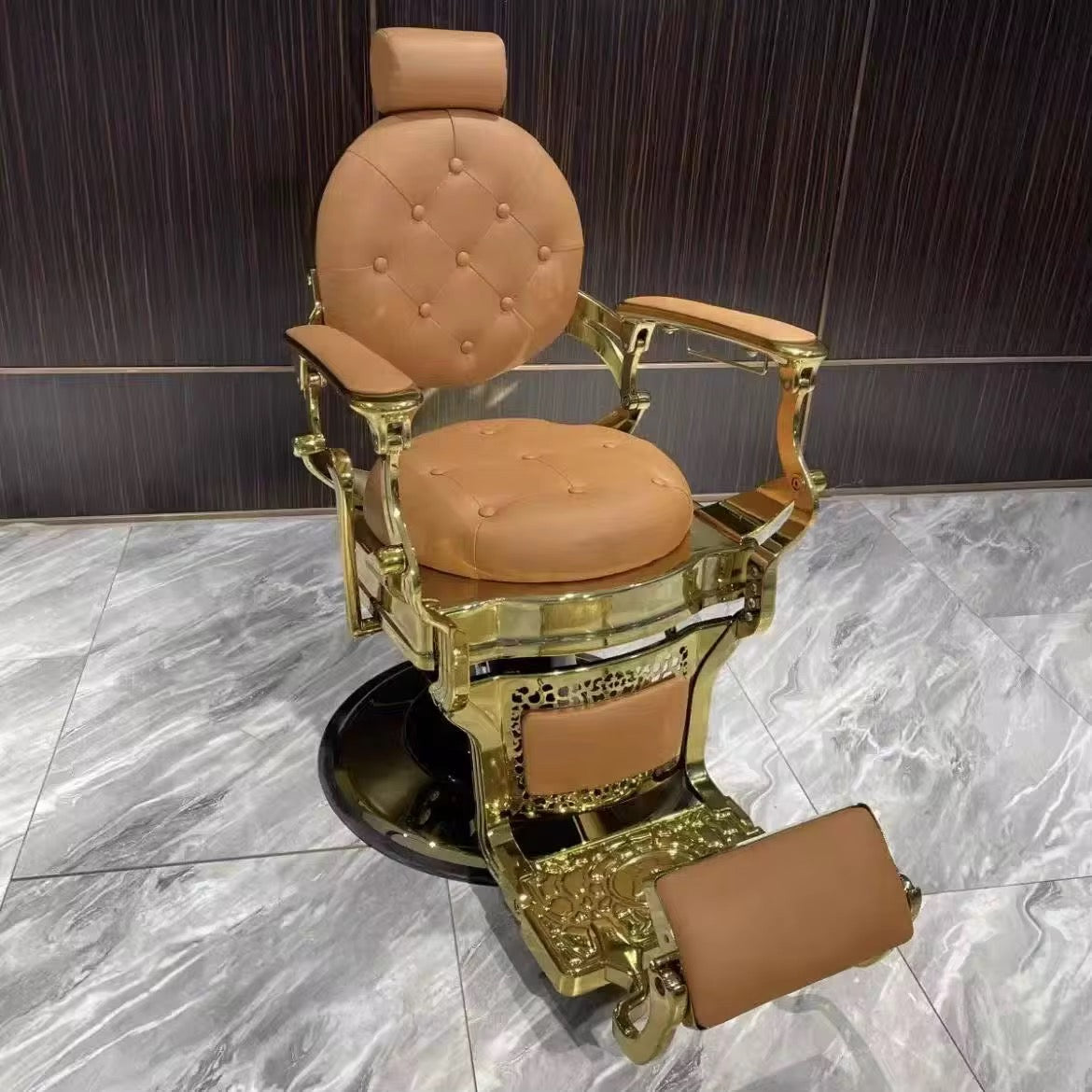 B9257 Heavy Barber Chair Gold